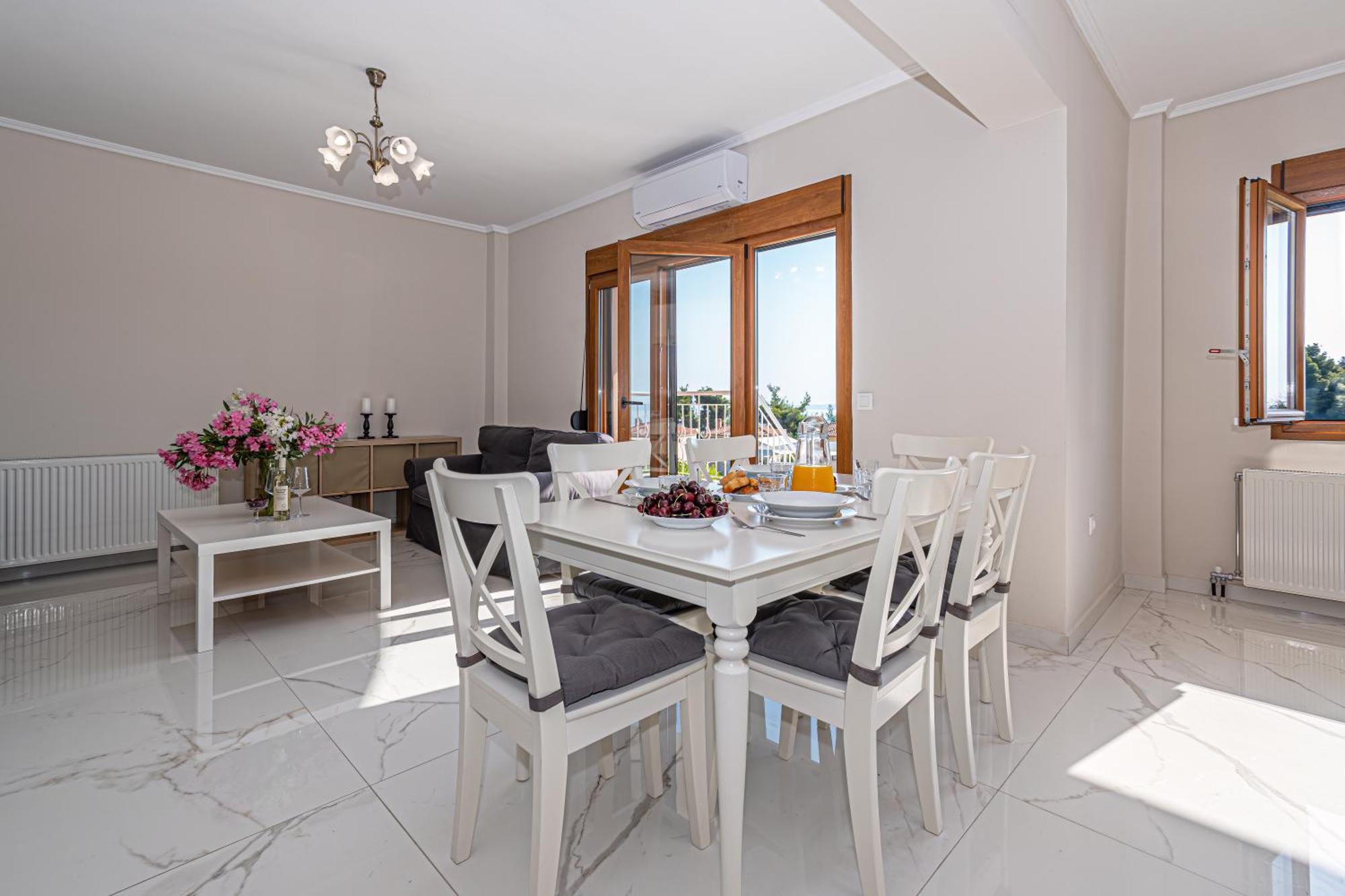 Vacation House With A Panoramic Sea View And Forest Polychrono Zewnętrze zdjęcie