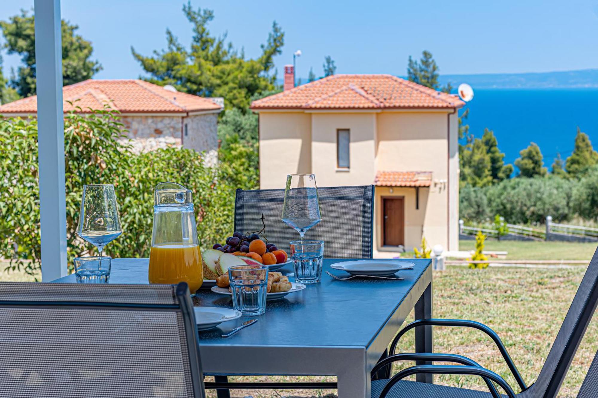 Vacation House With A Panoramic Sea View And Forest Polychrono Zewnętrze zdjęcie